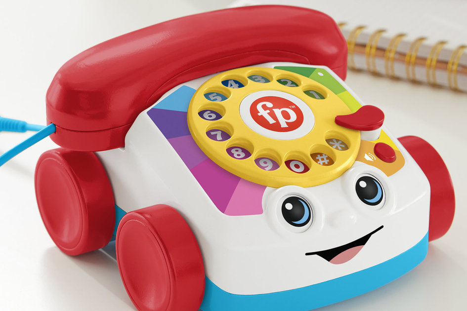 U kunt nu een Fisher Price tag Chatter speelgoedtelefoon krijgen die echt