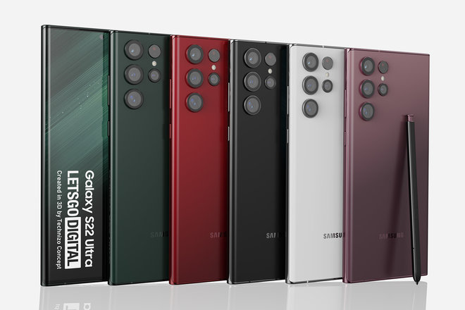 1640940950 732 Samsung Galaxy S22 Ultra kleuren onthuld in prachtige renders