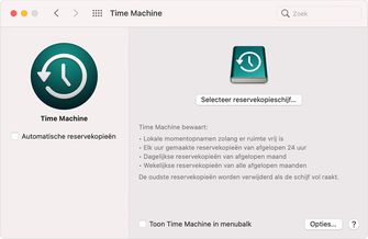 Time machine MacOS MAC
