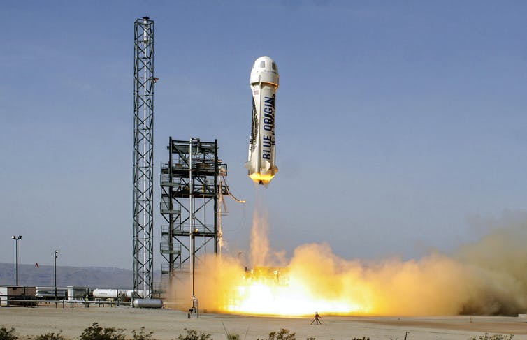 De lanceringen van Blue Origin.