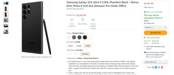 1644288511 447 Enorme Samsung Galaxy S22 retailer lek onthult Nightography Victus bescherming