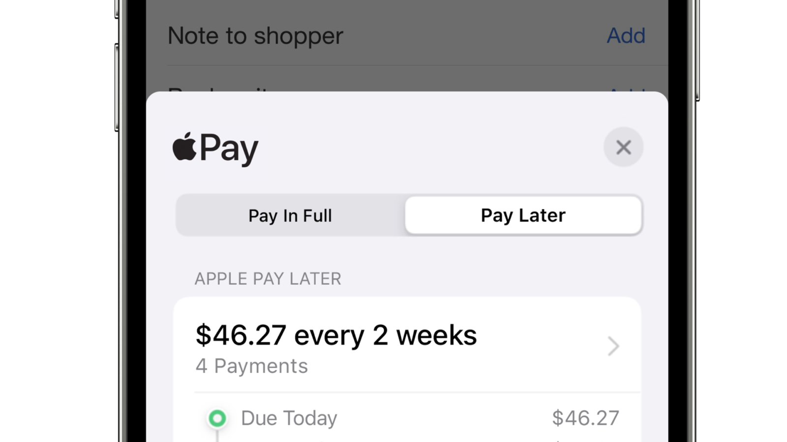 Je kunt achteraf betalen met Apple Pay maar daar zit