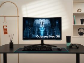 Samsungs Odyssey Neo G8 gamingmonitor wordt geleverd fulfilled 4K resolutie en een