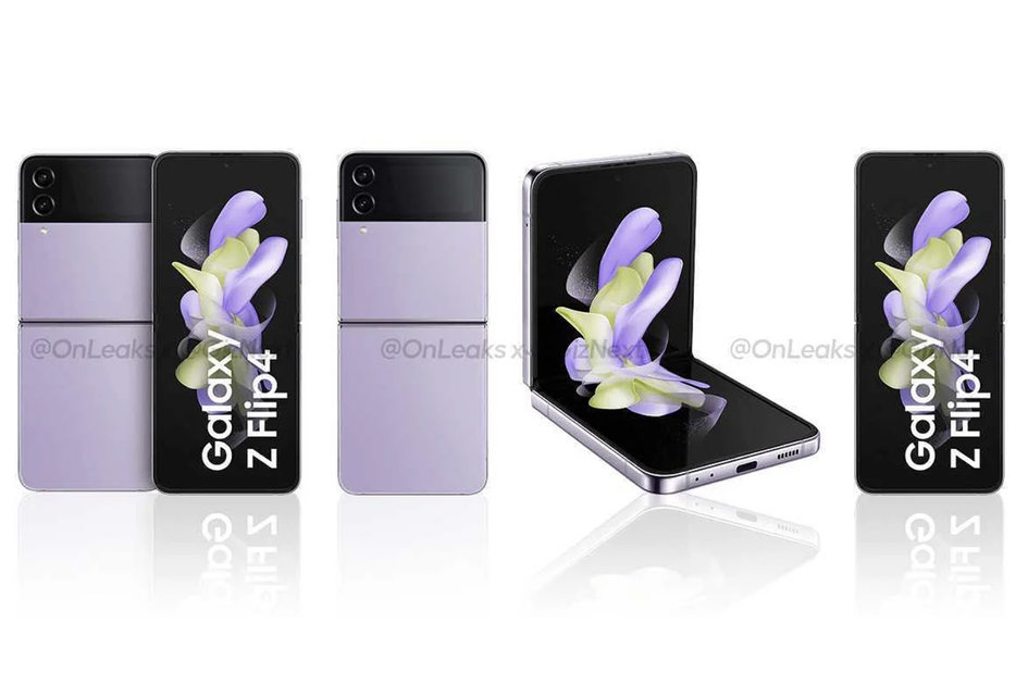 1658947548 Samsung Galaxy Z Flip 4 pers renders onthullen volledig ontwerp