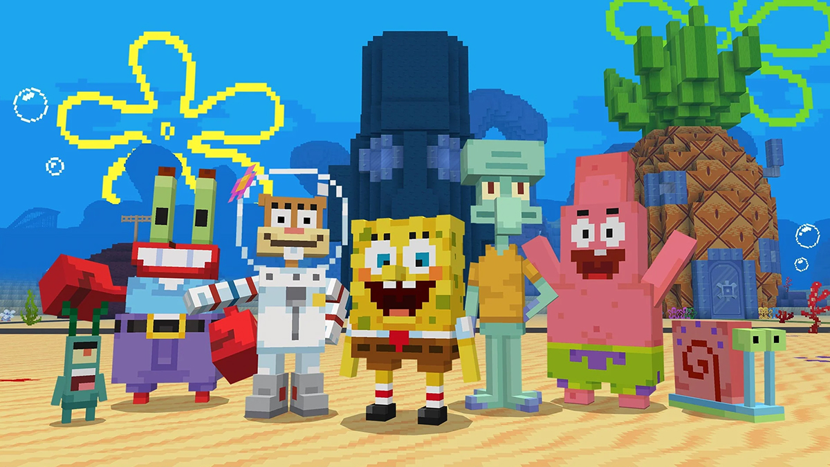 Minecraft SpongeBob SquarePants DLC nu beschikbaar waardoor Bikini Bottom naar