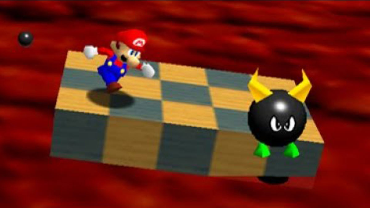 Super Mario 64 0xA persuitdaging keert terug martelt de vijand