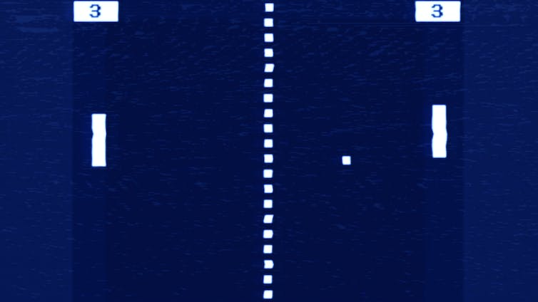 Afbeelding van het spel Pong.
