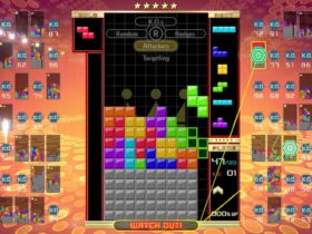 Het eerste beeld van de Tetris film komt naar boven want