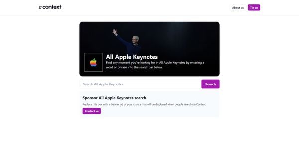 Apple Events website