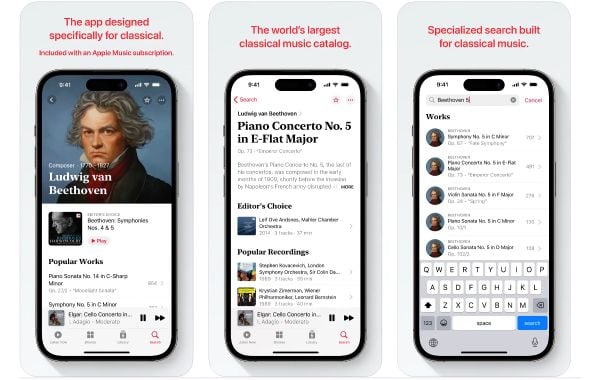 Apple Music Classical, iPhone