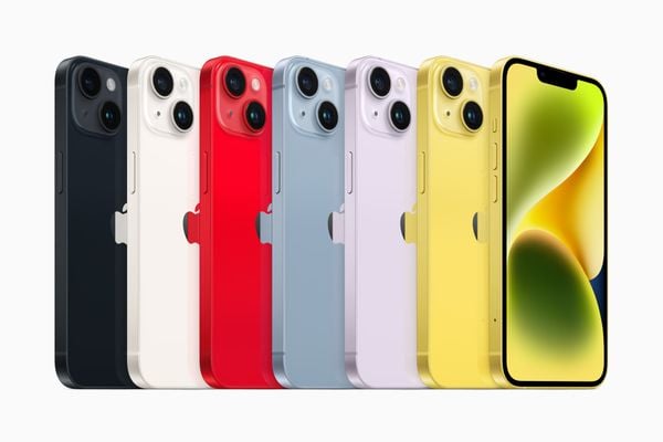 iPhone 14 geel Apple