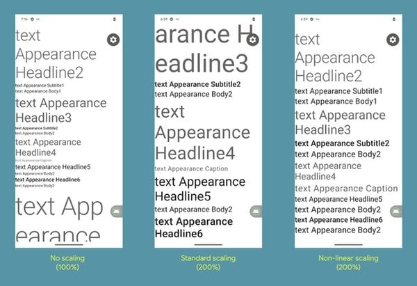 Lettertypes Android