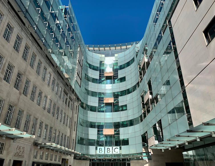 BBC New Broadcasting House in Londen.