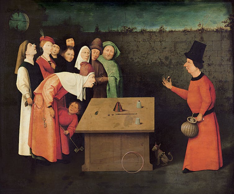 Jeroen Bosch schilder van een tovenaar.