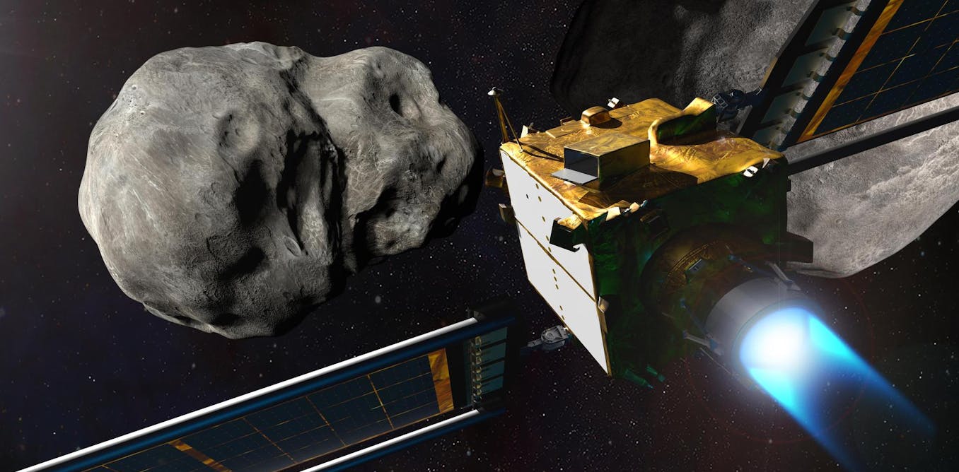 Een Nasa missie die in botsing kwam met een asteroide liet